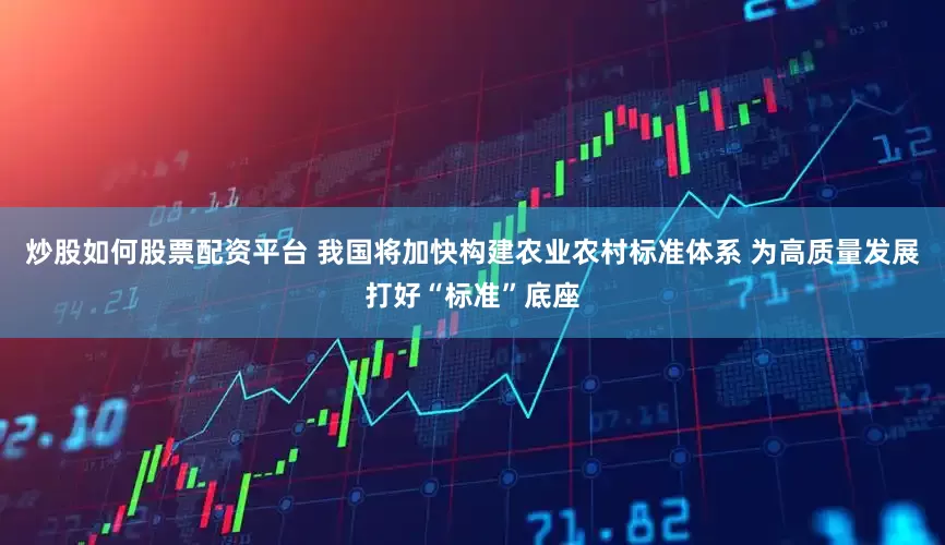 炒股如何股票配资平台 我国将加快构建农业农村标准体系 为高质量发展打好“标准”底座